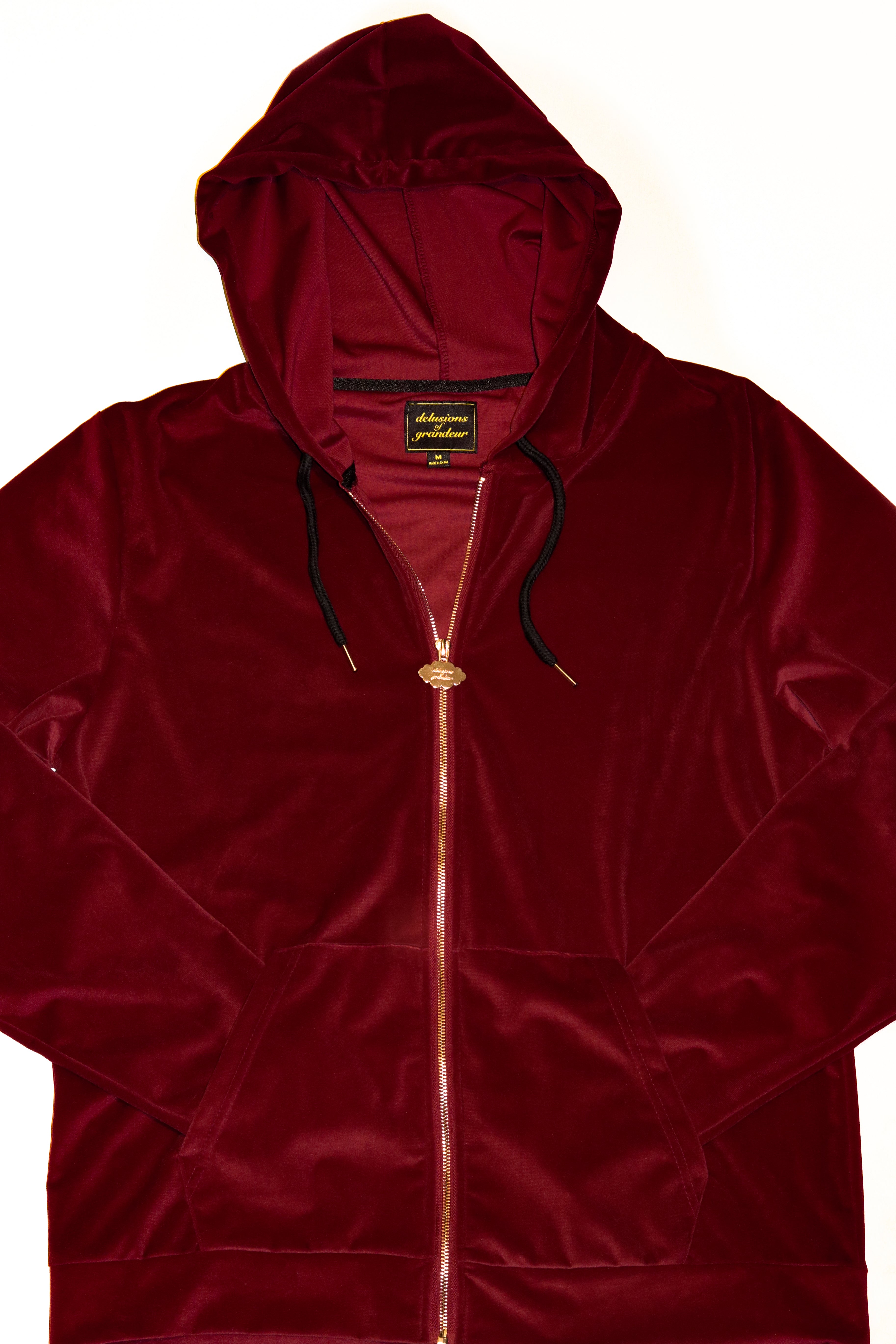 Red velvet hoodie mens online