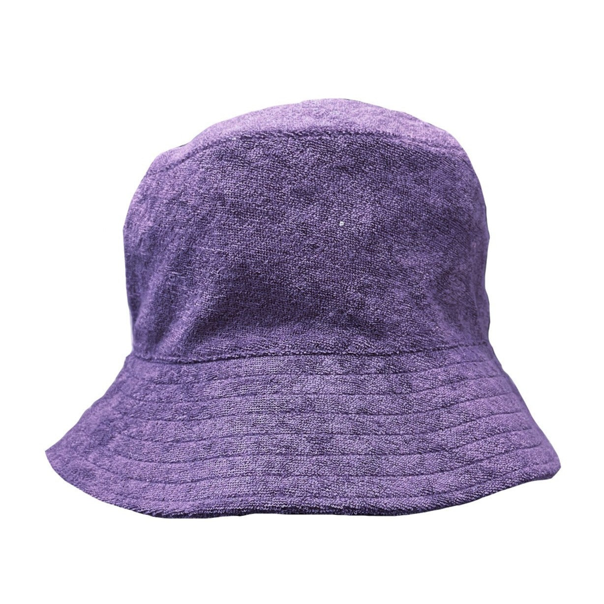 Terry Cloth Floppy Brim Bucket Hat in Purple – stylinPOP