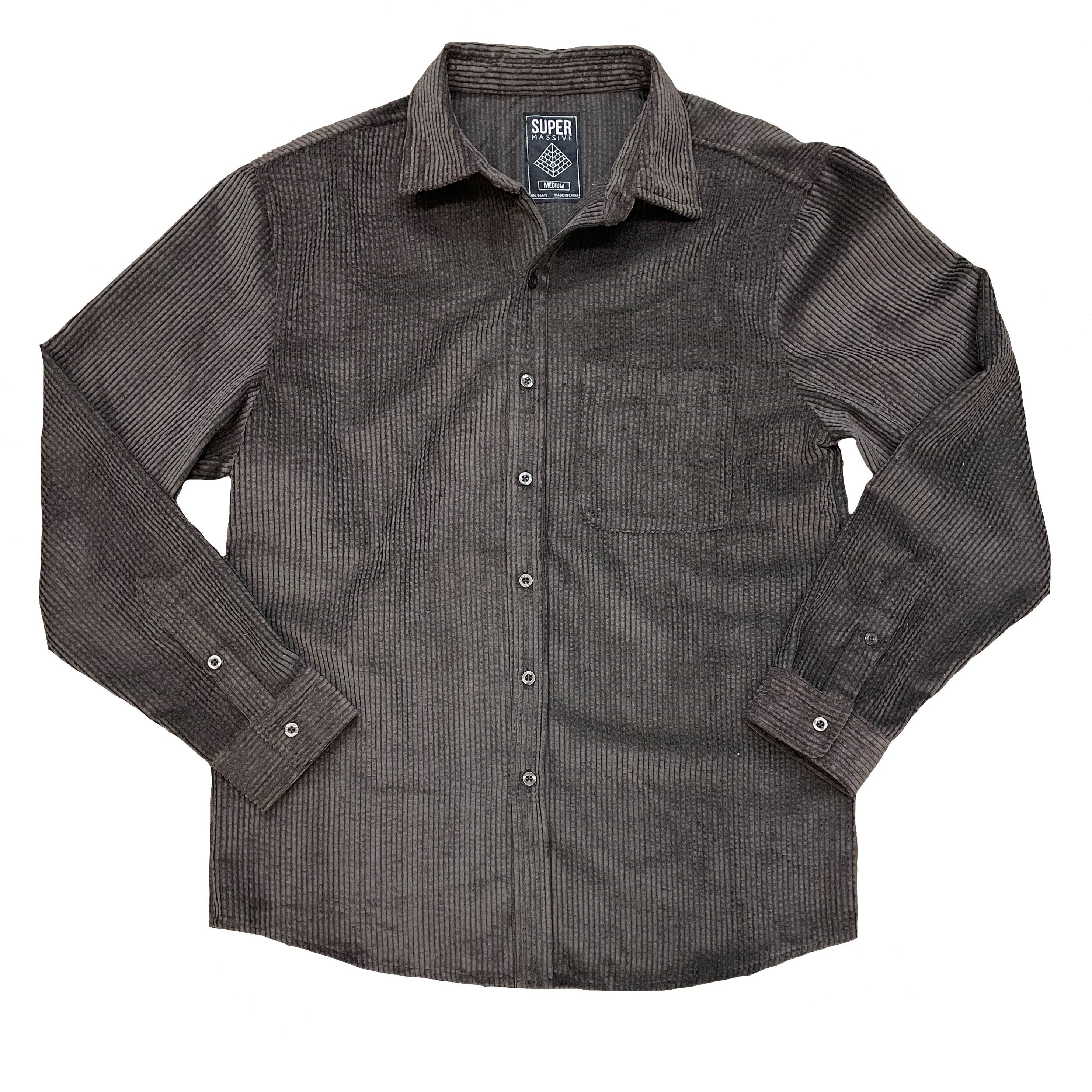 Supreme Washed Corduroy Shirt Black Men's - SS21 - US